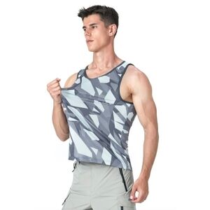 NEW Men's Quick Dry Stretch Fitness Tank Top